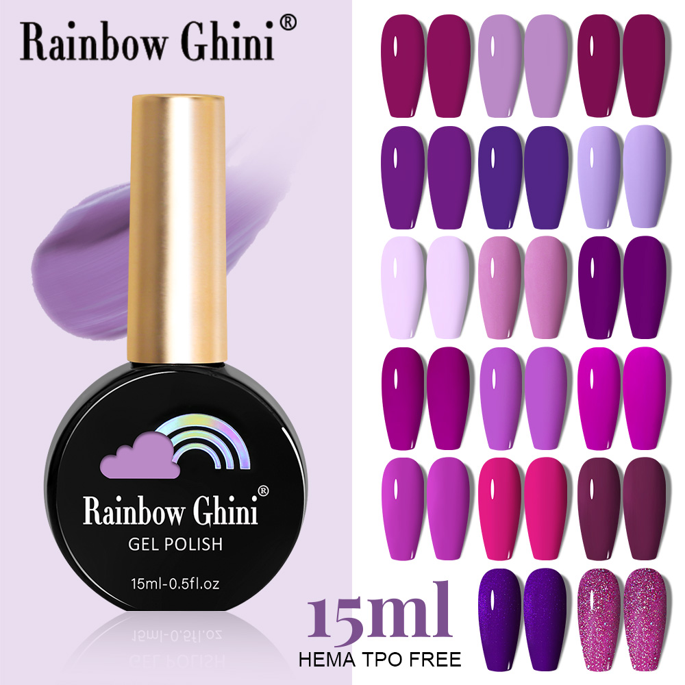 Nail Art Violet - RG 15ml 17 Colors Purple Series