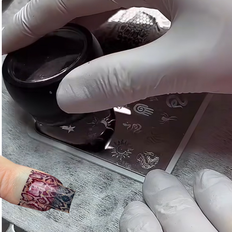Animal Image Snake Leopard Nai - огляд і ціна Nail Art Zebra