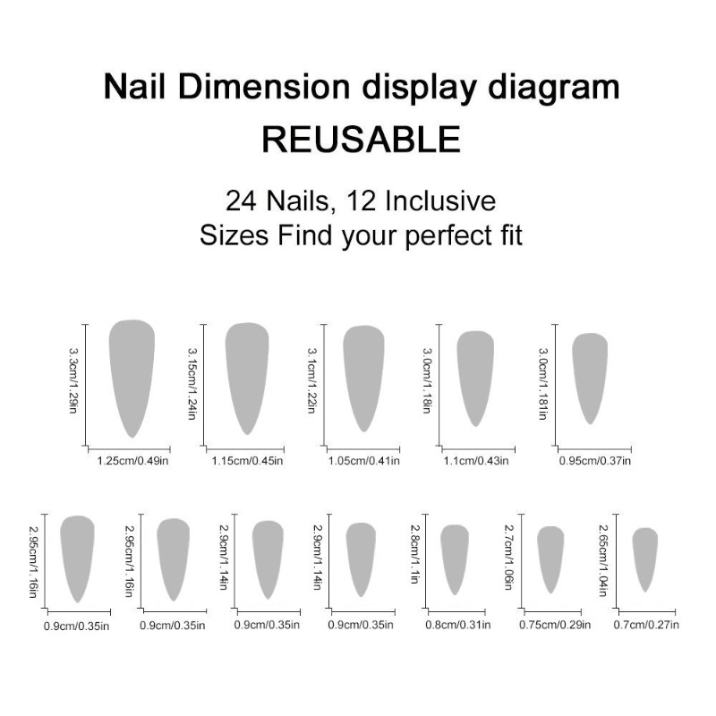 24PCS Y2k Long Stiletto Press  - огляд і ціна Nail Art Zebra