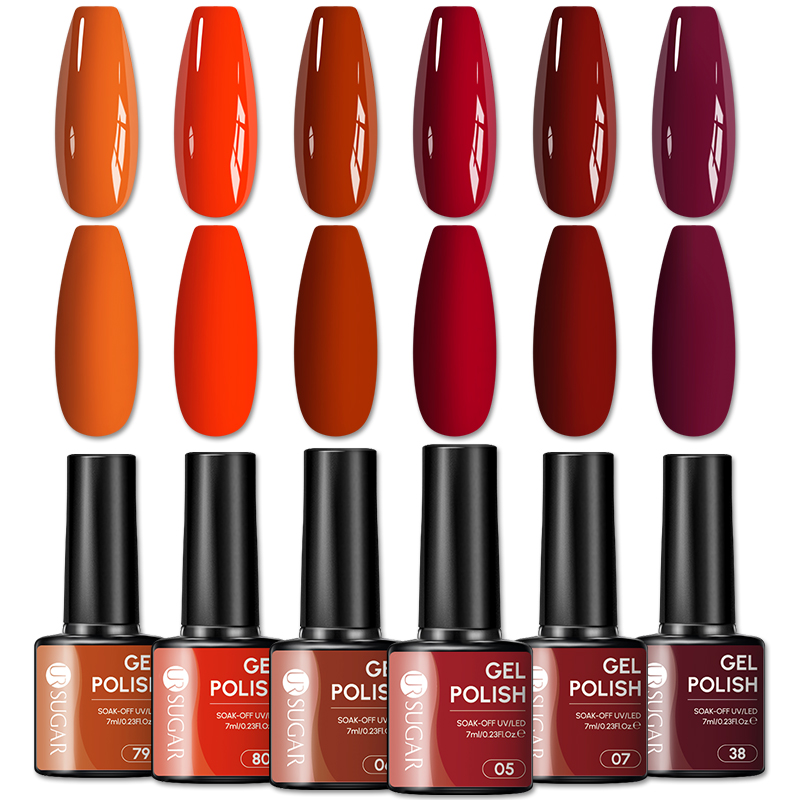 UR SUGAR 1/6pcs Pumpkin Orange - огляд і ціна Nail Art Orange