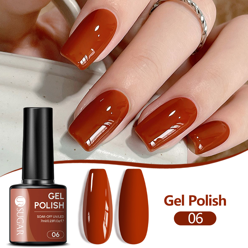 UR SUGAR 1/6pcs Pumpkin Orange - огляд і ціна Nail Art Orange