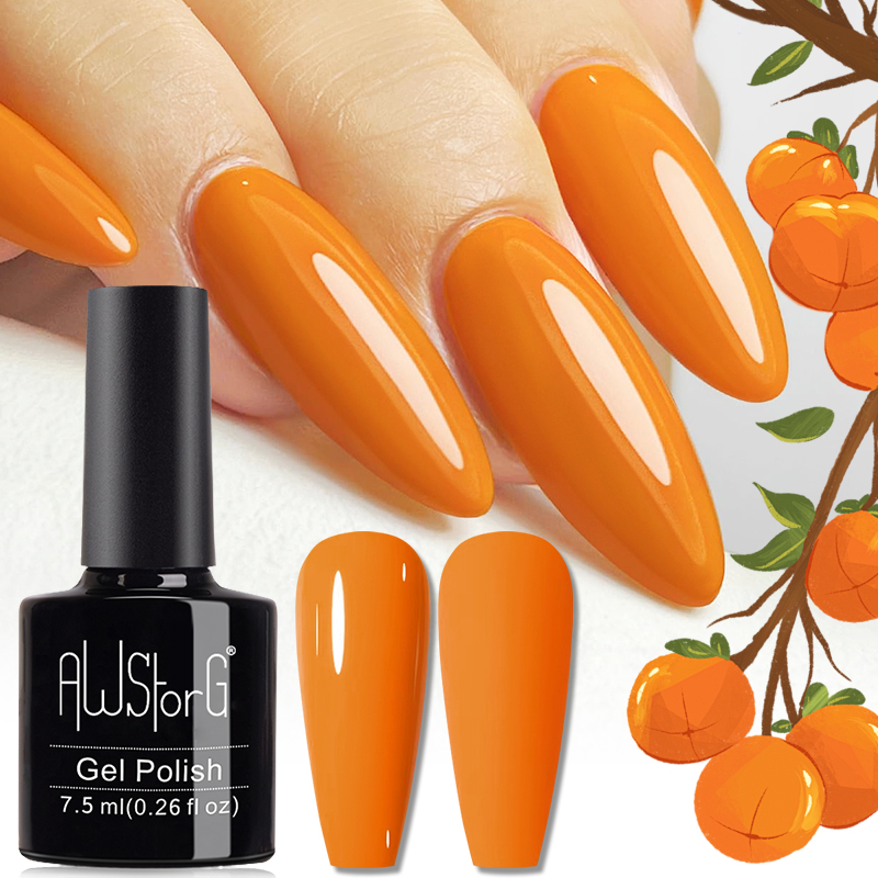 AWStorG 7.5ml 10 Colors Nail G - огляд і ціна Nail Art Orange