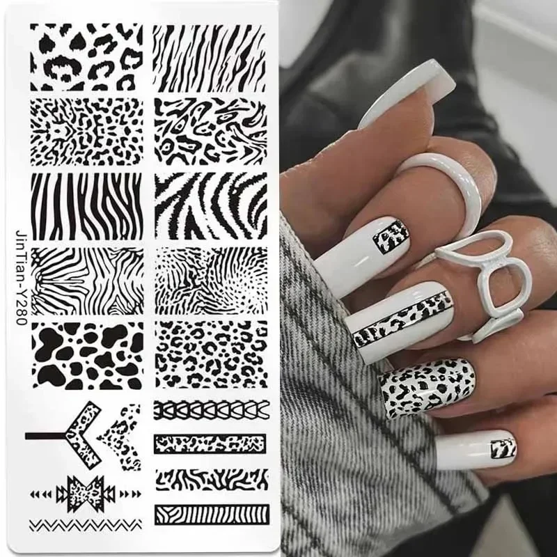 Tiger Zebra Leopard Print Nail - огляд і ціна Nail Art Zebra