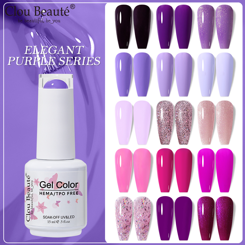 Clou Beaute UV Gel Nail Polish - огляд і ціна Nail Art Violet