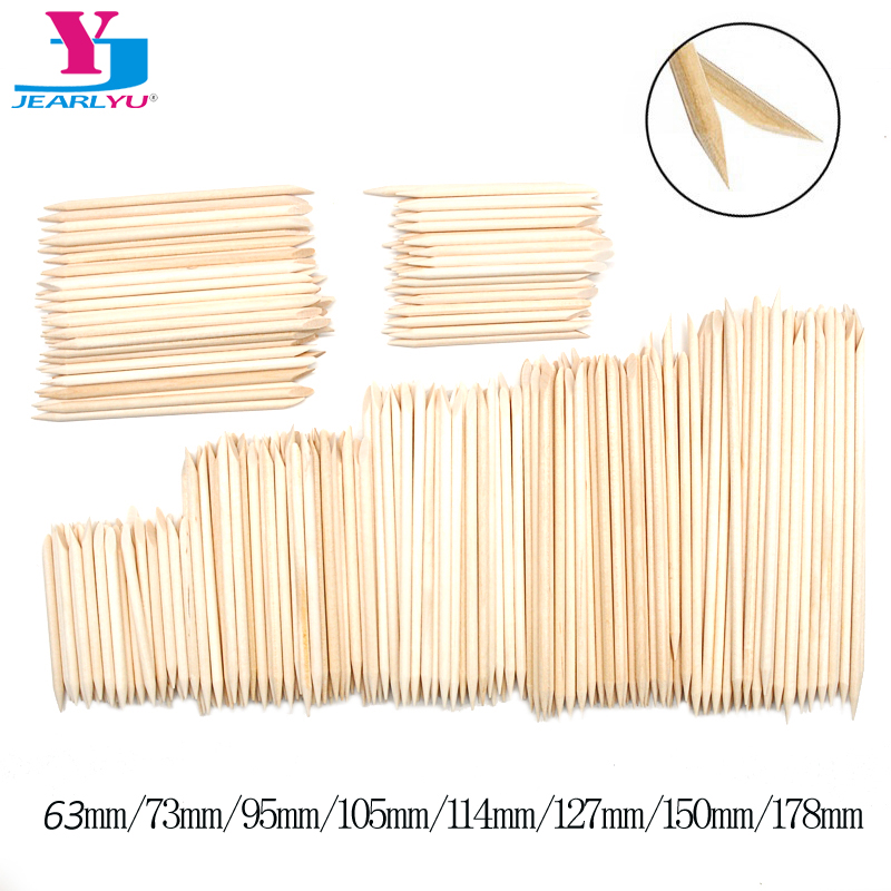 50/100 Pcs/Lot Wood Stick Cuti - огляд і ціна Nail Art Orange
