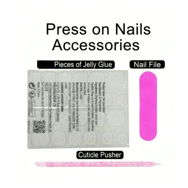 Duck Tip Press On Nails 10Pcs  - огляд і ціна Nail Art Zebra