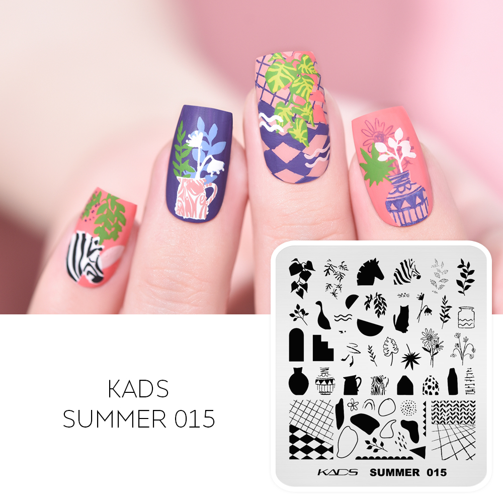 KADS Summer 015 Nail Art Plate - огляд і ціна Nail Art Zebra