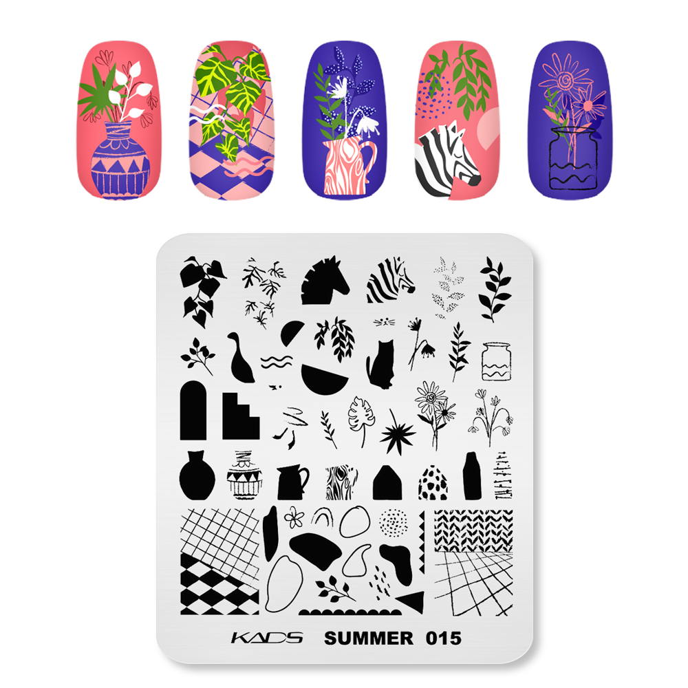KADS Summer 015 Nail Art Plate - огляд і ціна Nail Art Zebra