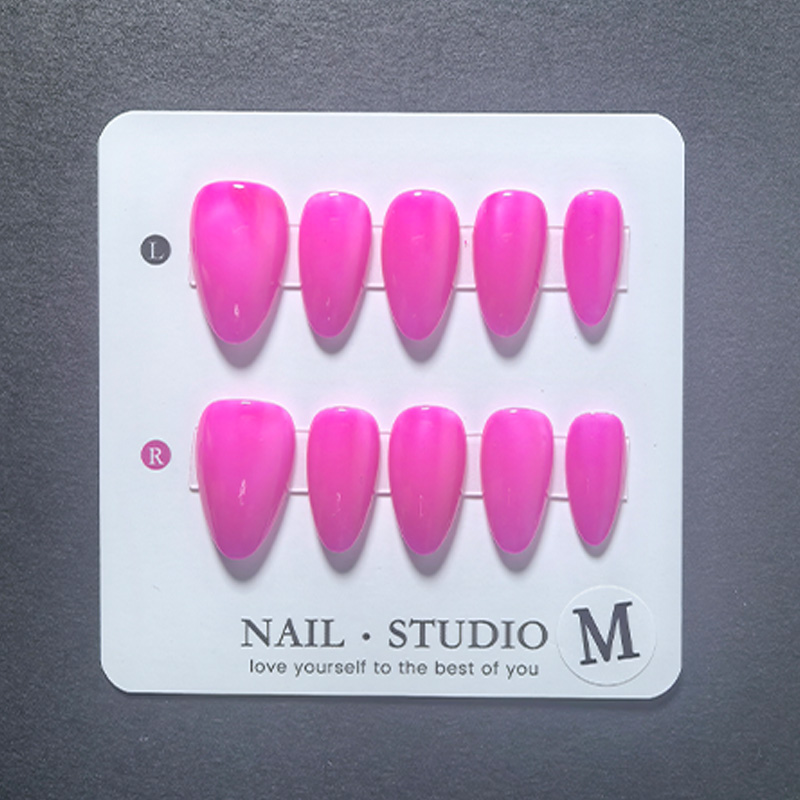 10pcs Almond Press on Nails Ha - огляд і ціна Nail Art Orange