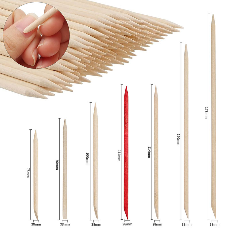 100Pcs Cuticle Pusher Remover  - огляд і ціна Nail Art Orange