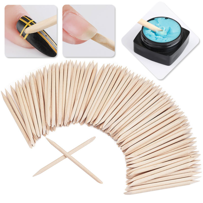 100Pcs Cuticle Pusher Remover  - огляд і ціна Nail Art Orange