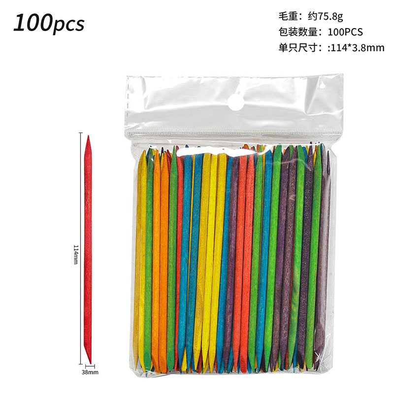 100Pcs Cuticle Pusher Remover  - огляд і ціна Nail Art Orange