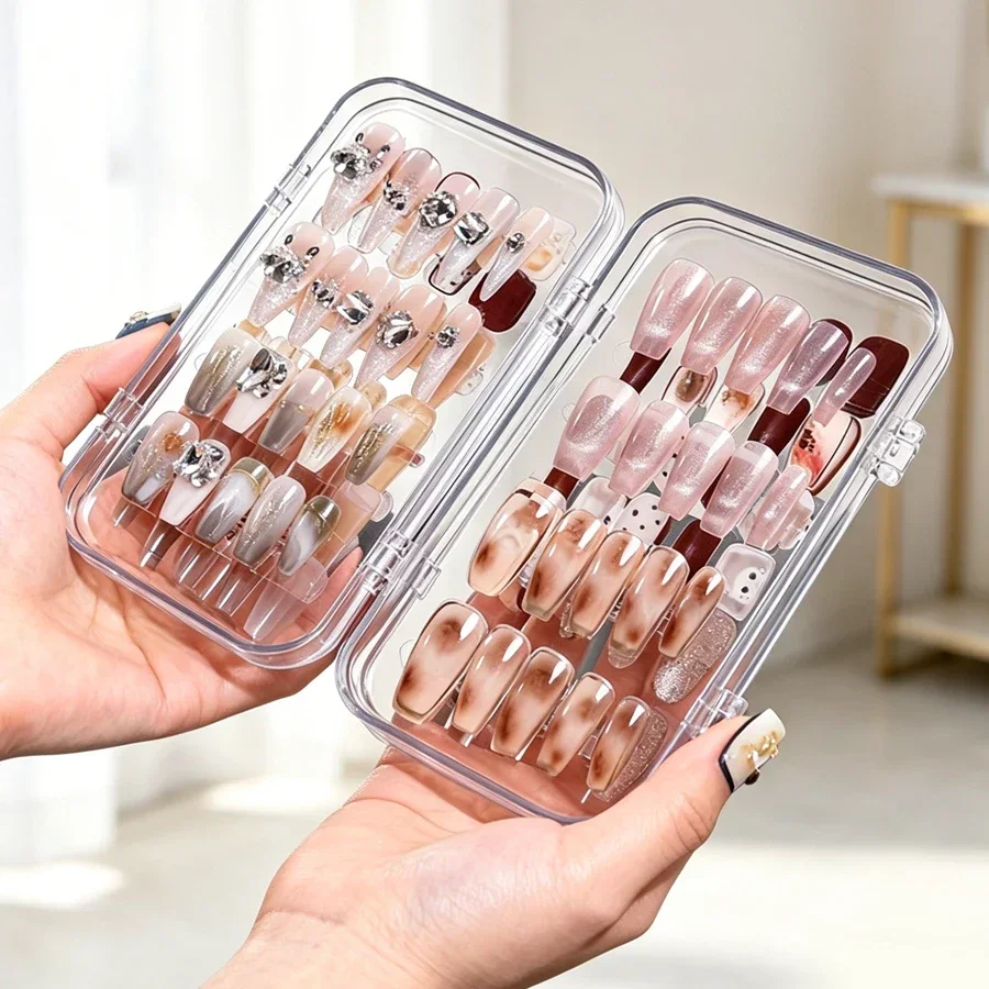 Clear Foldable Press On Nail S - огляд і ціна Nail Art Navy