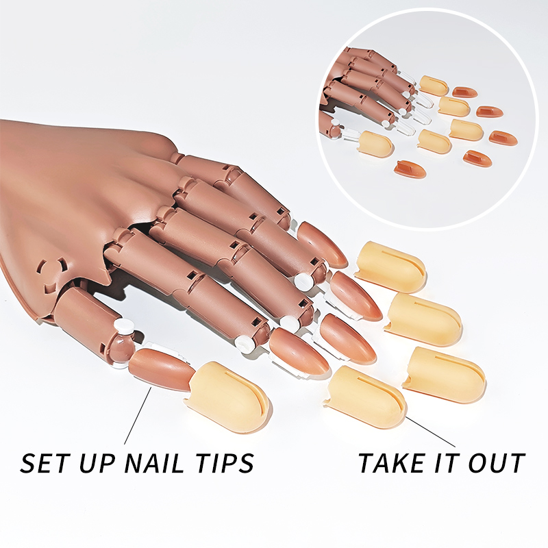 Nail Fake Practice Hand Movabl - огляд і ціна Nail Art Navy