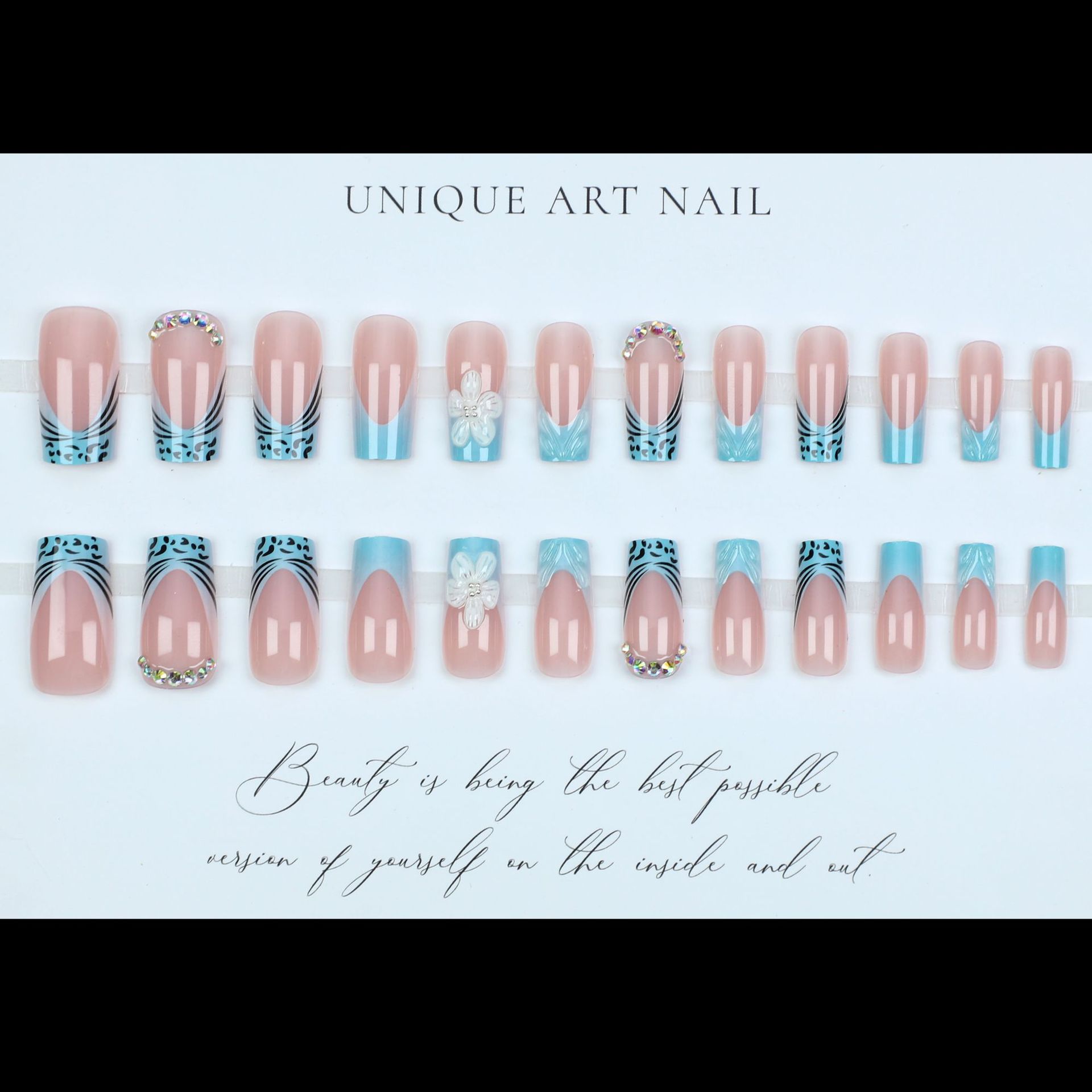 Medium fake nails for women gi - огляд і ціна Nail Art Orange