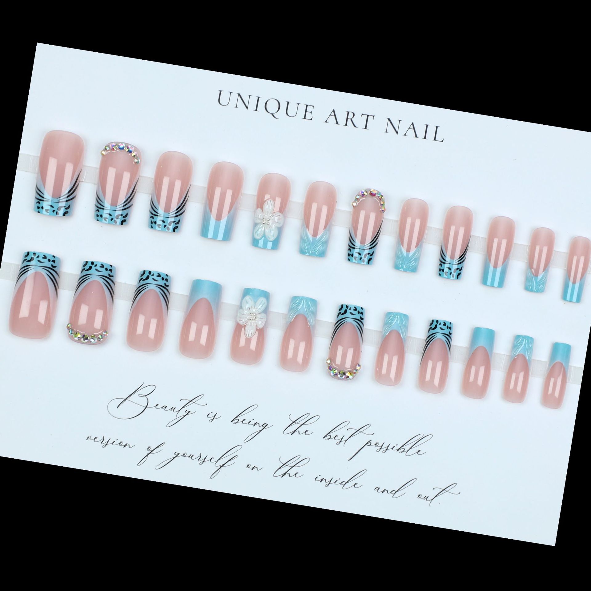 Medium fake nails for women gi - огляд і ціна Nail Art Orange