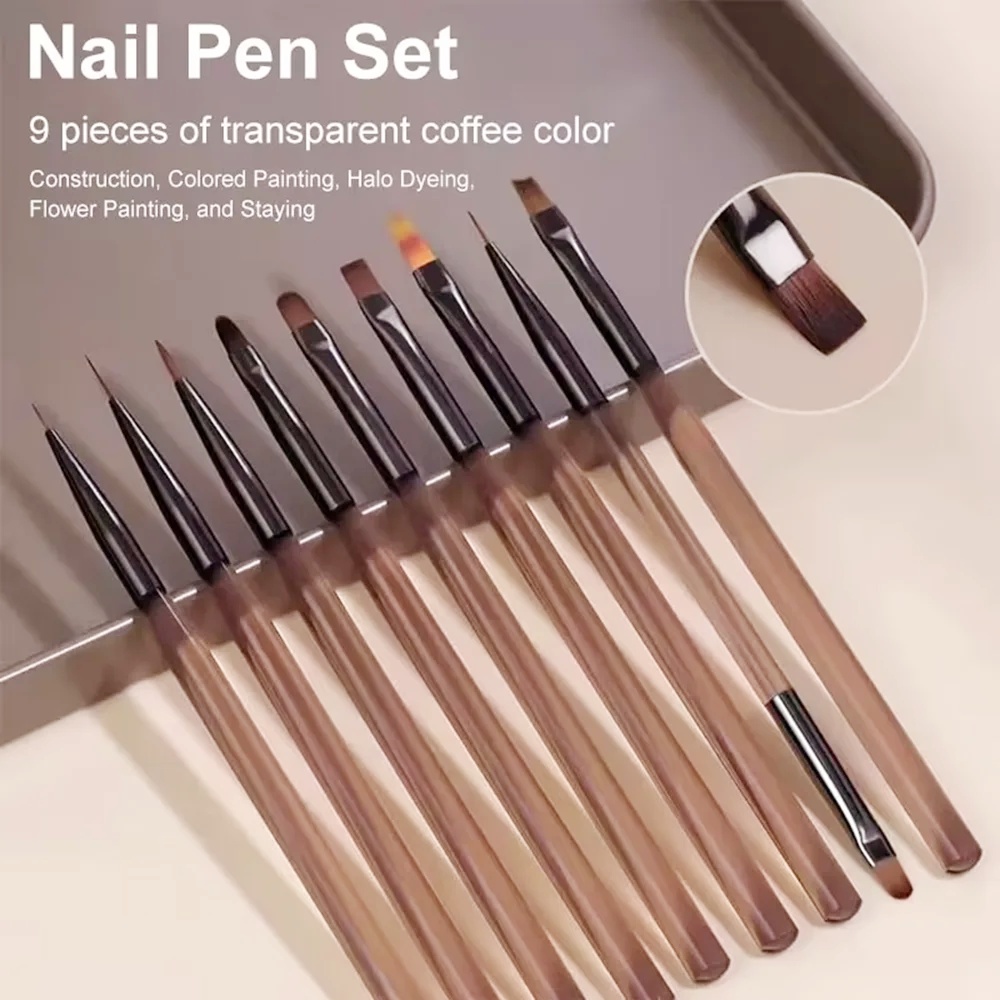 9PCS Nail Brush for Nail Art D - огляд і ціна Nail Art Navy