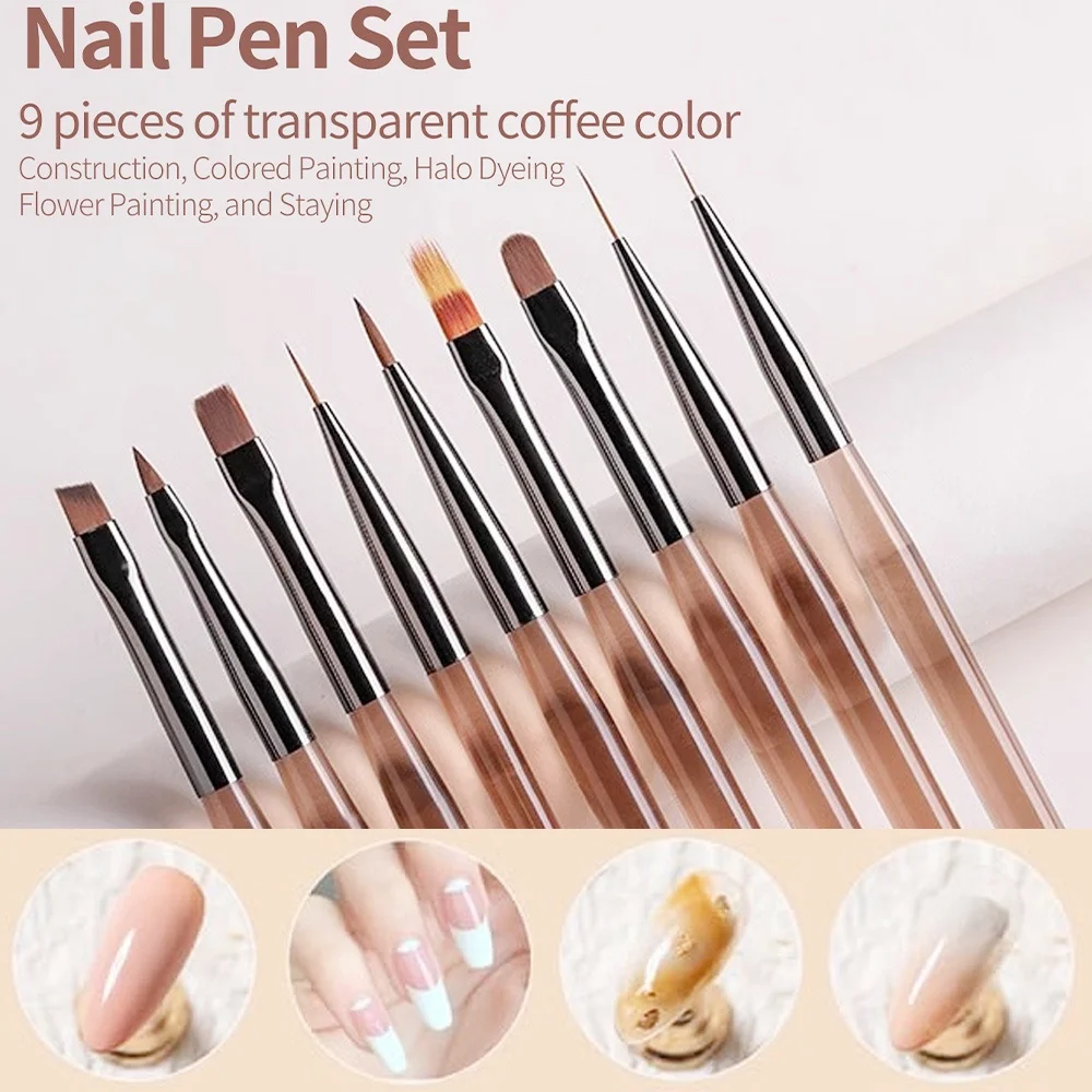 9PCS Nail Brush for Nail Art D - огляд і ціна Nail Art Navy