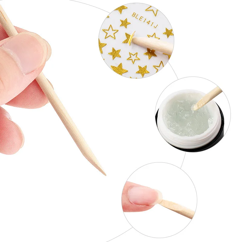 100pcs/Box Nail Art Cuticle Pu - огляд і ціна Nail Art Orange