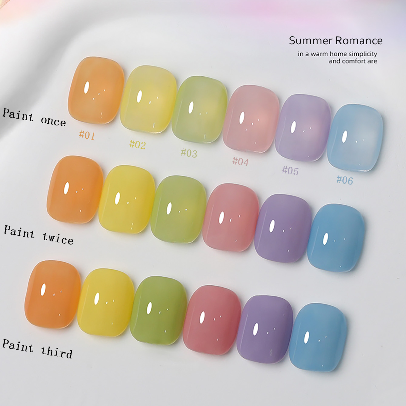 1-6pcs PSK New Macaron Candy O - огляд і ціна Nail Art Orange